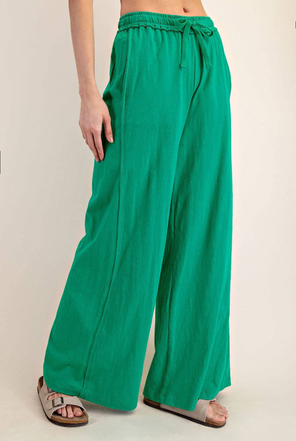 Cotton Slub Wide Pant - Hype Up