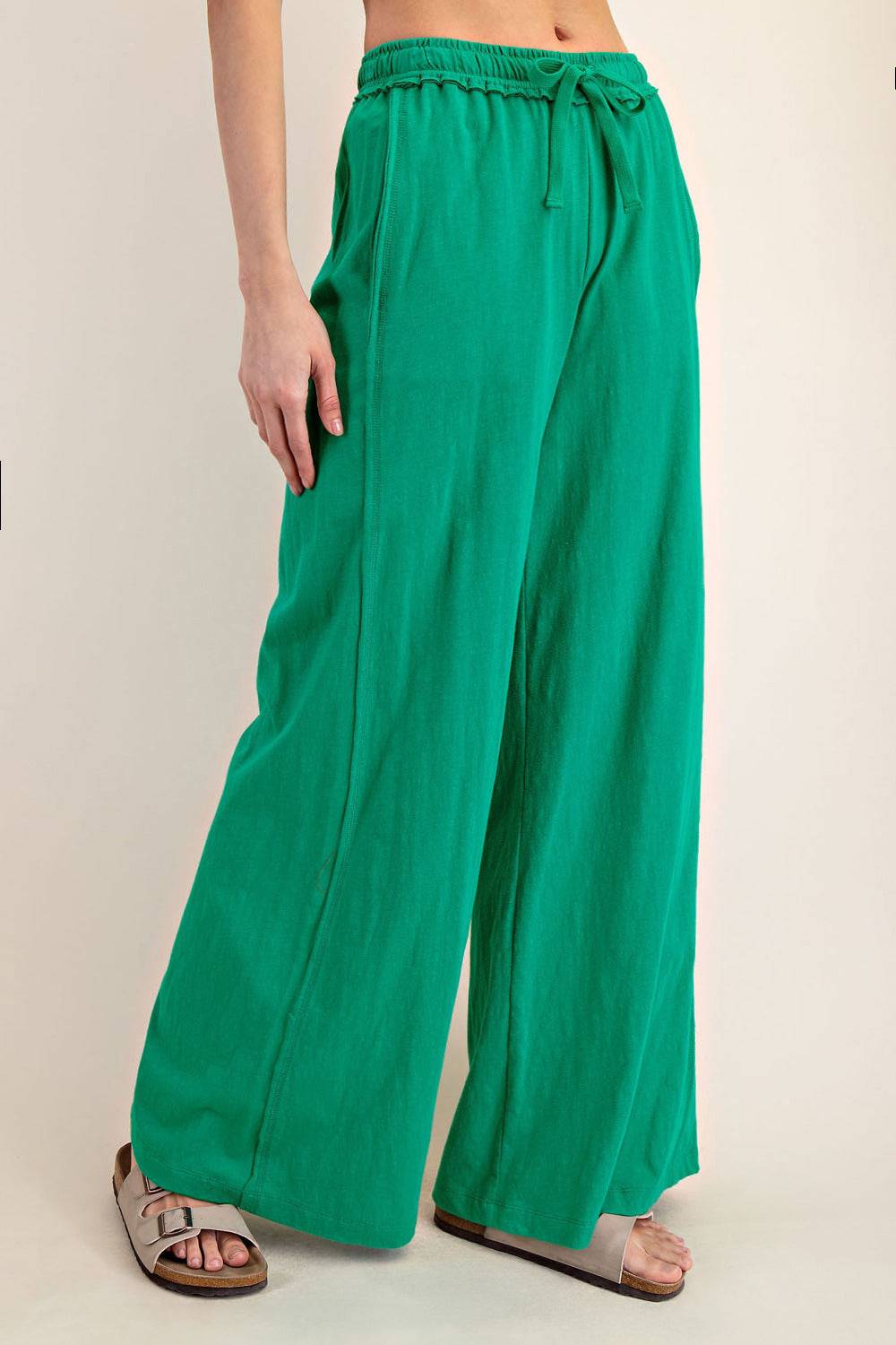 Cotton Slub Wide Pant - Hype Up