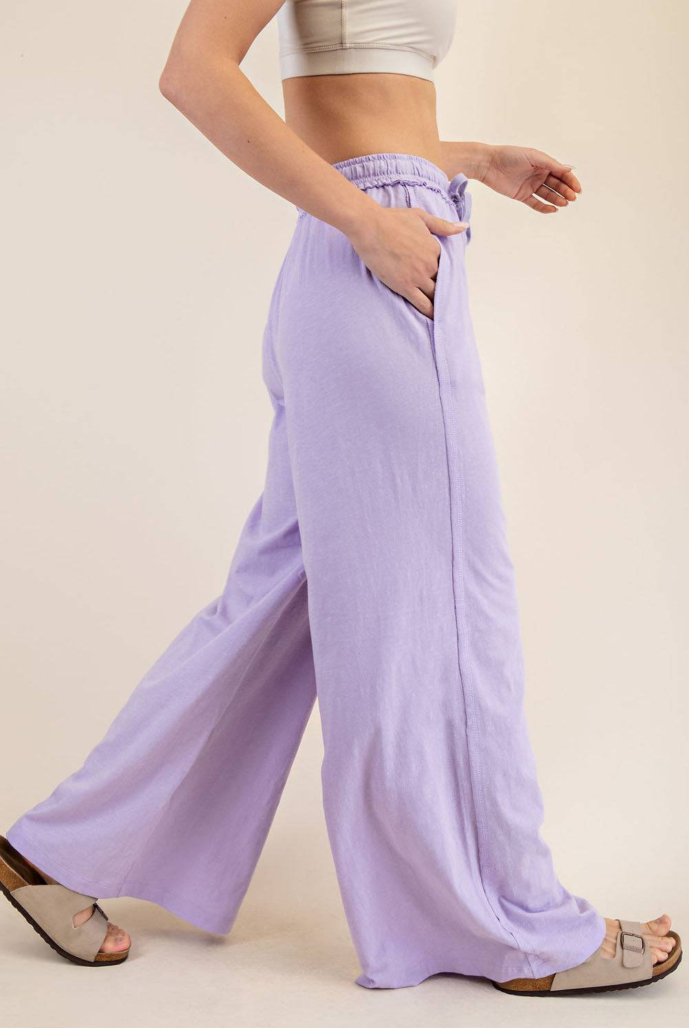 Cotton Slub Wide Pant - Hype Up