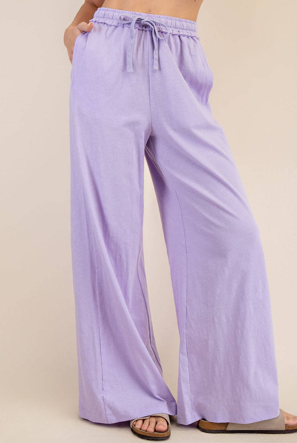 Cotton Slub Wide Pant - Hype Up