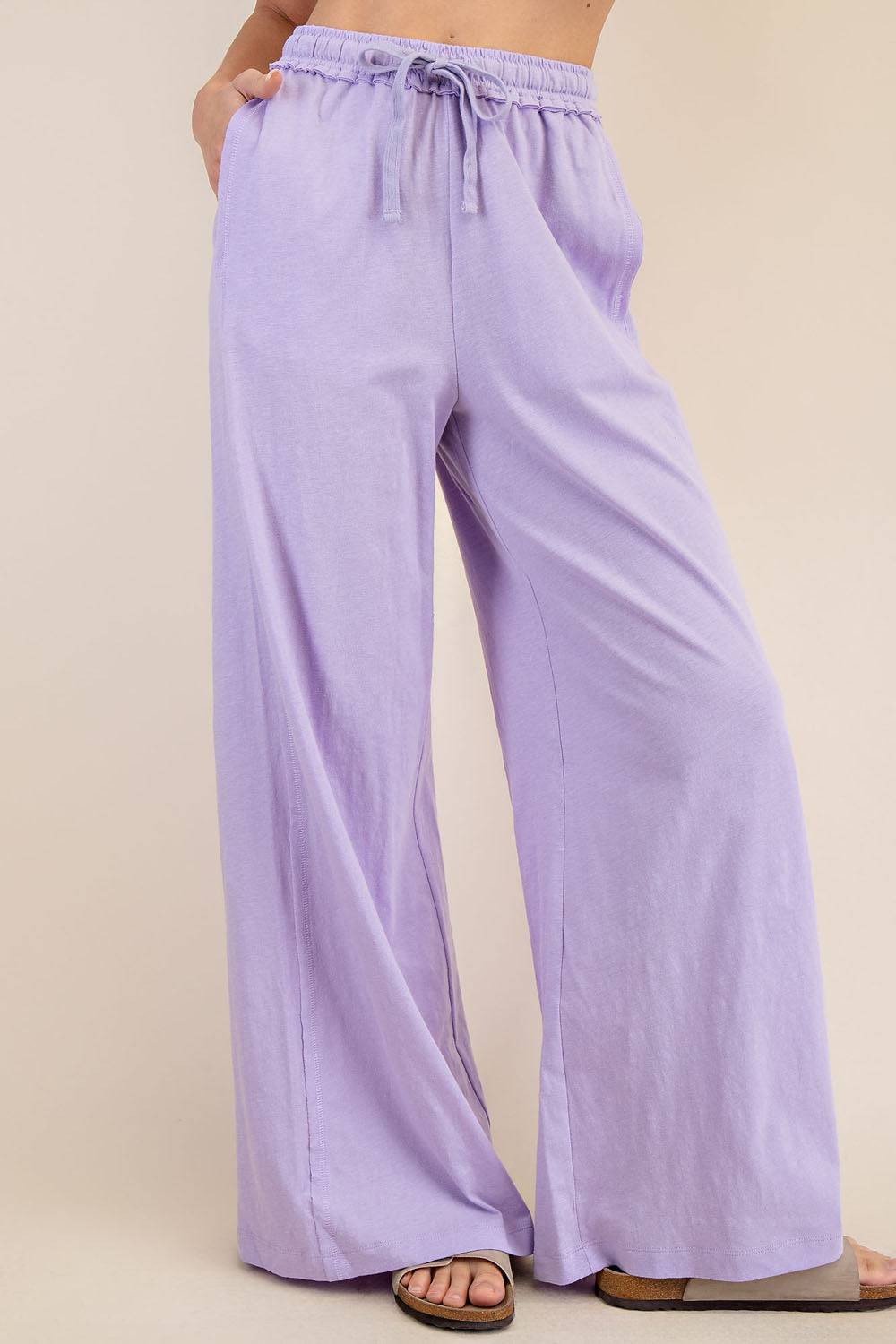 Cotton Slub Wide Pant - Hype Up