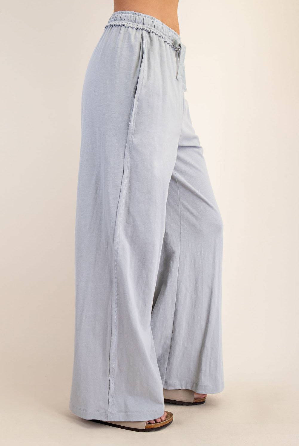 Cotton Slub Wide Pant - Hype Up