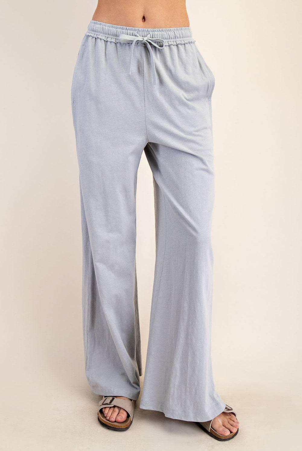 Cotton Slub Wide Pant - Hype Up