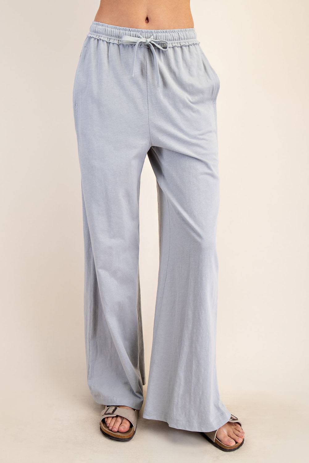 Cotton Slub Wide Pant - Hype Up