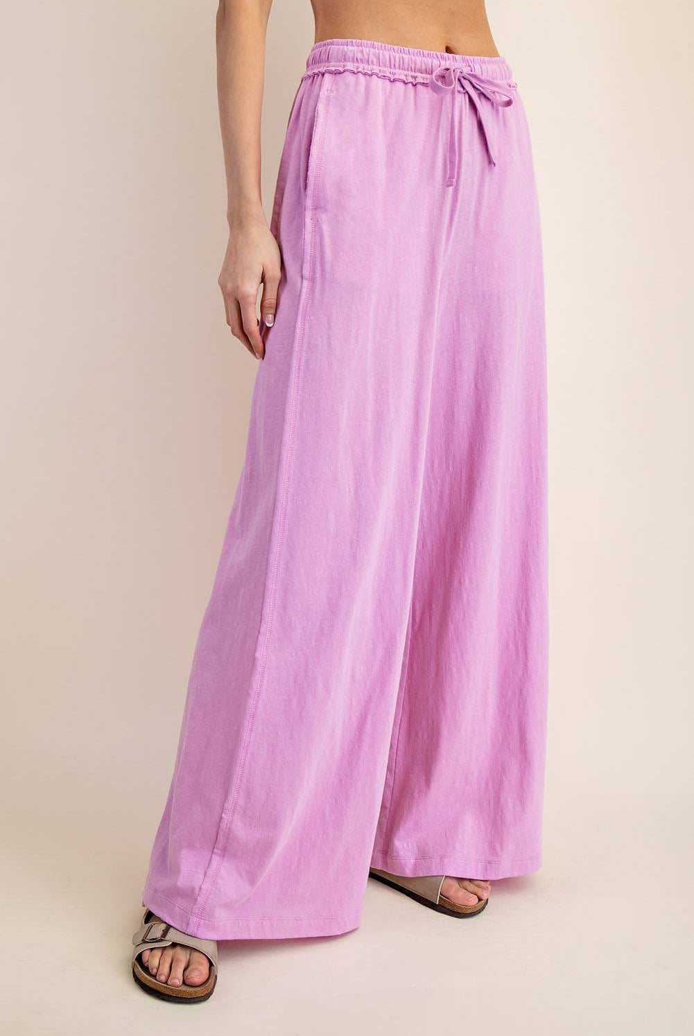 Cotton Slub Wide Pant - Hype Up