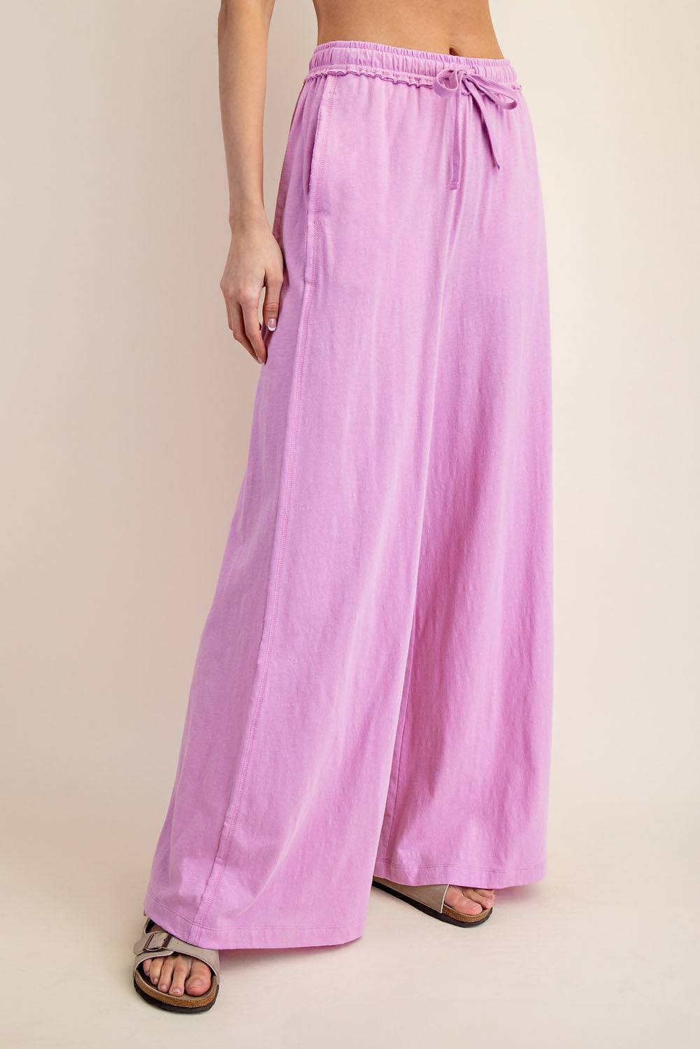 Cotton Slub Wide Pant - Hype Up