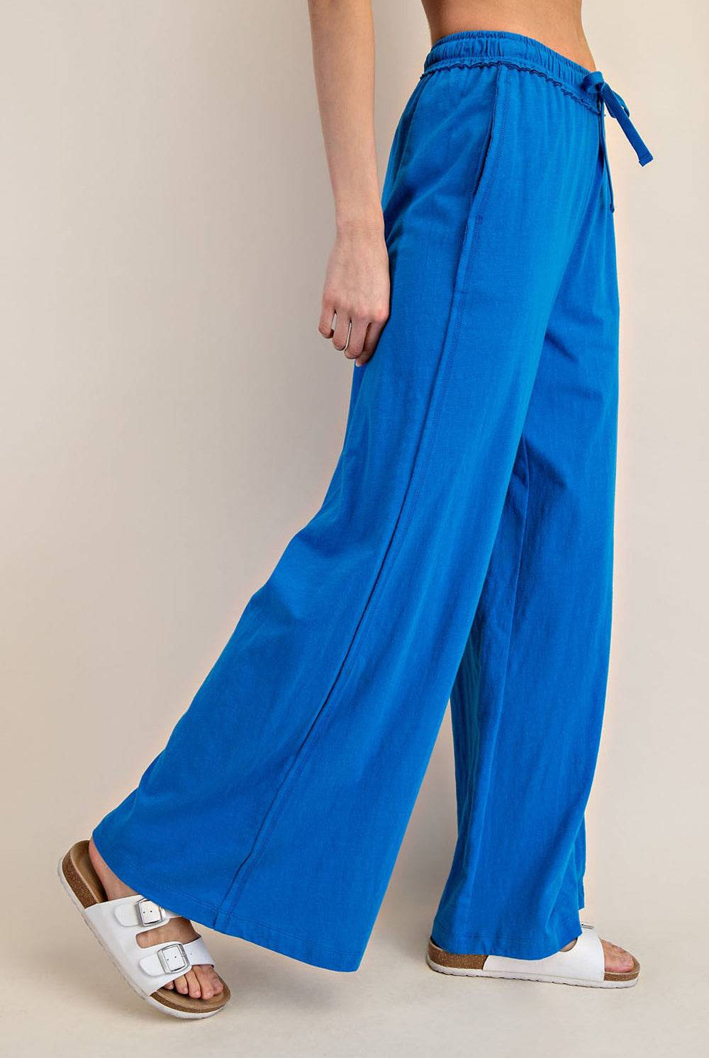 Cotton Slub Wide Pant - Hype Up