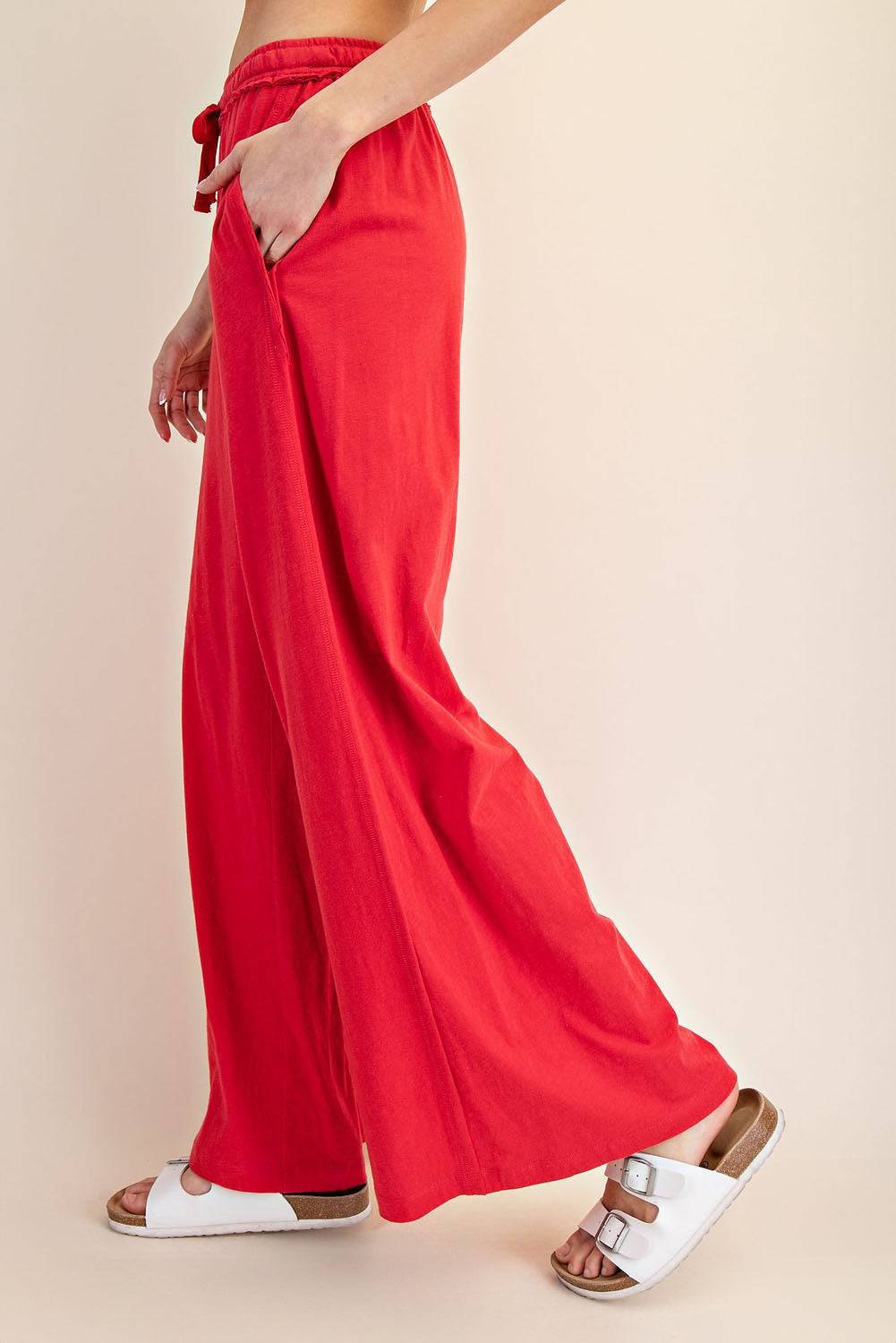 Cotton Slub Wide Pant - Hype Up