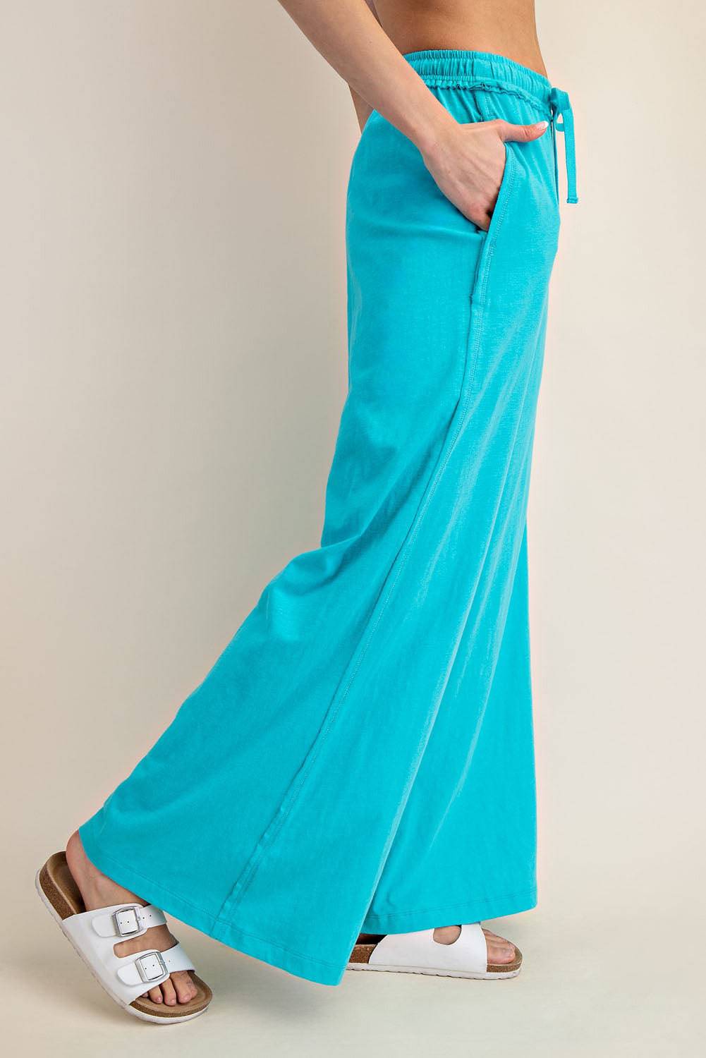 Cotton Slub Wide Pant - Hype Up