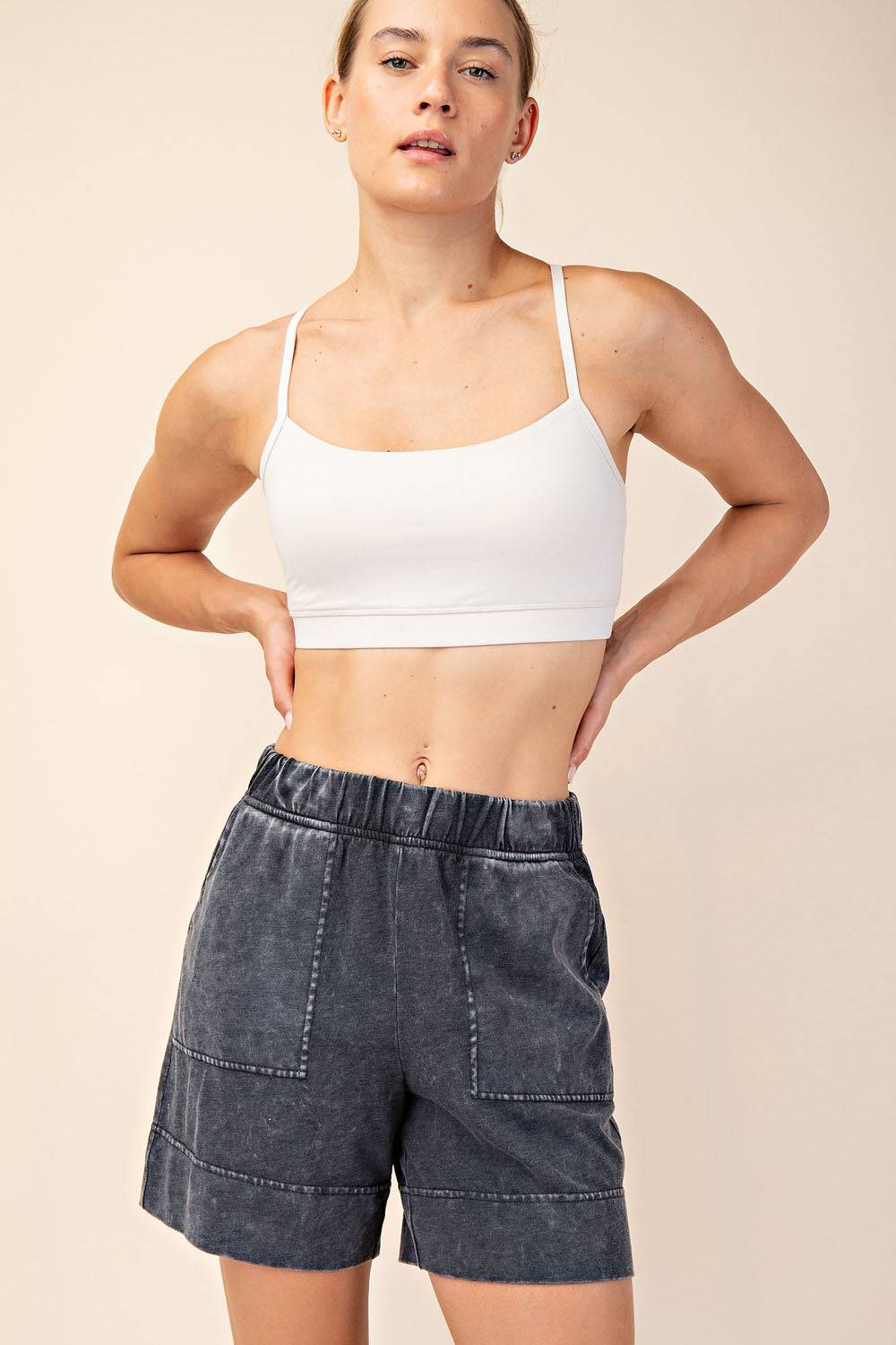 Cotton Poly Pocket Short - Hype Up