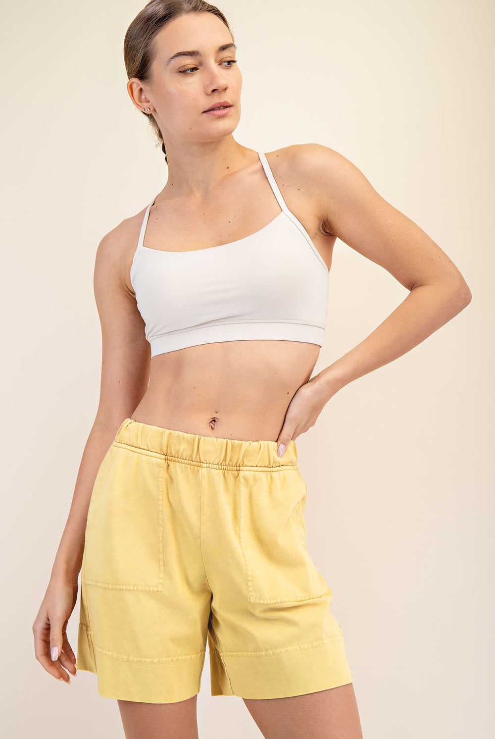 Cotton Poly Pocket Short - Hype Up