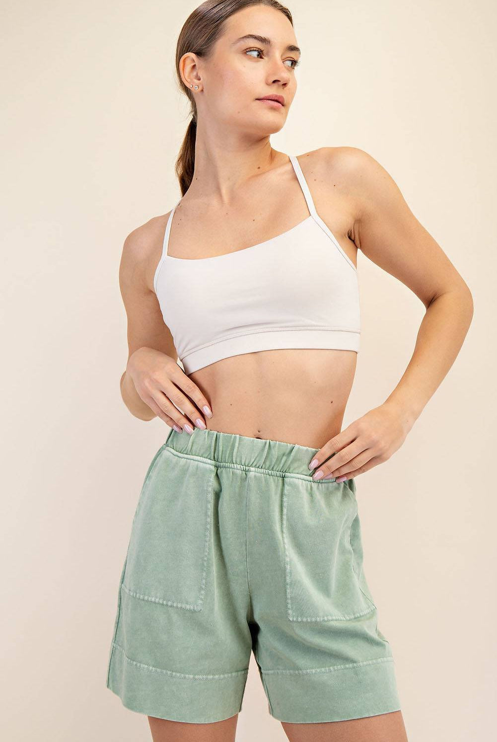 Cotton Poly Pocket Short - Hype Up