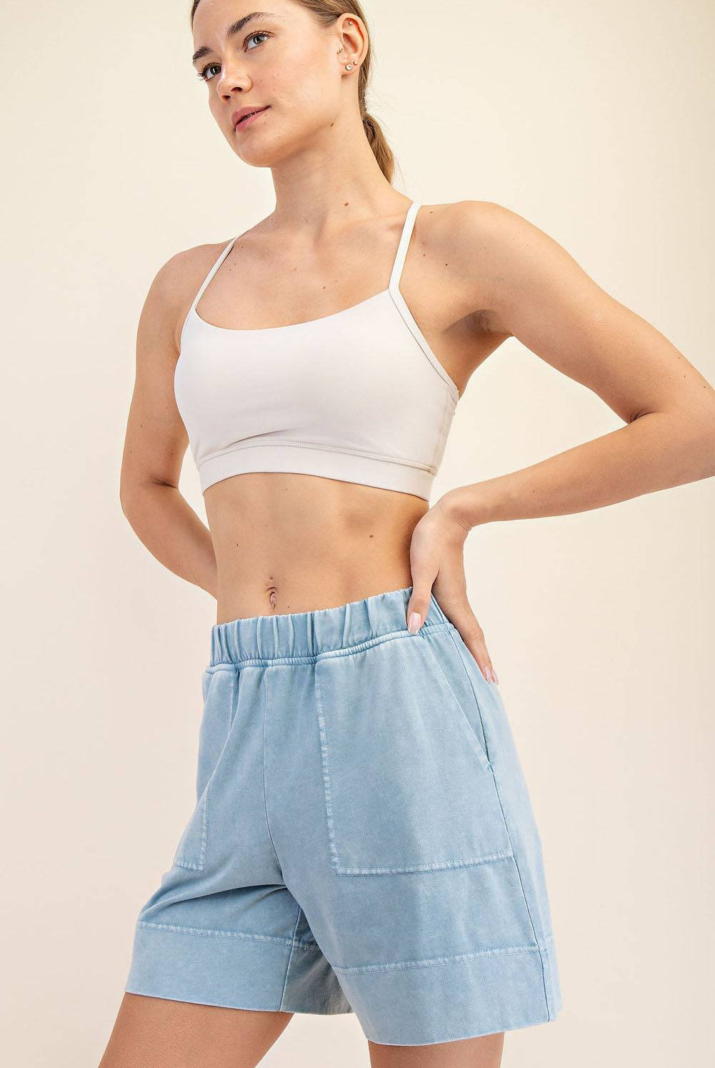 Cotton Poly Pocket Short - Hype Up