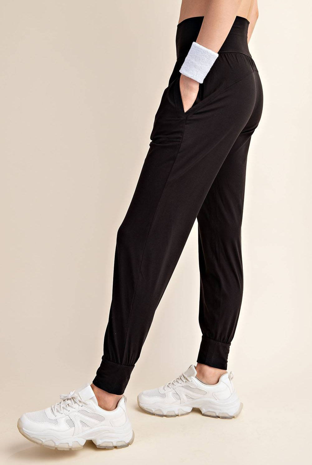 Basic Joggers With Pocket - Hype Up