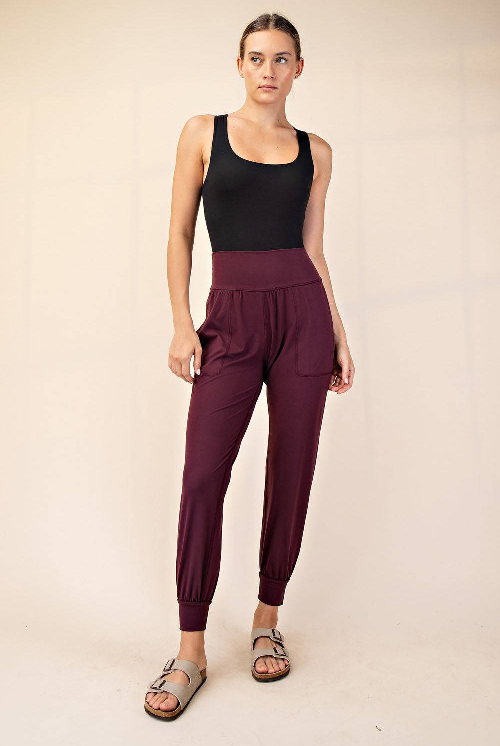 Basic Joggers With Pocket - Hype Up