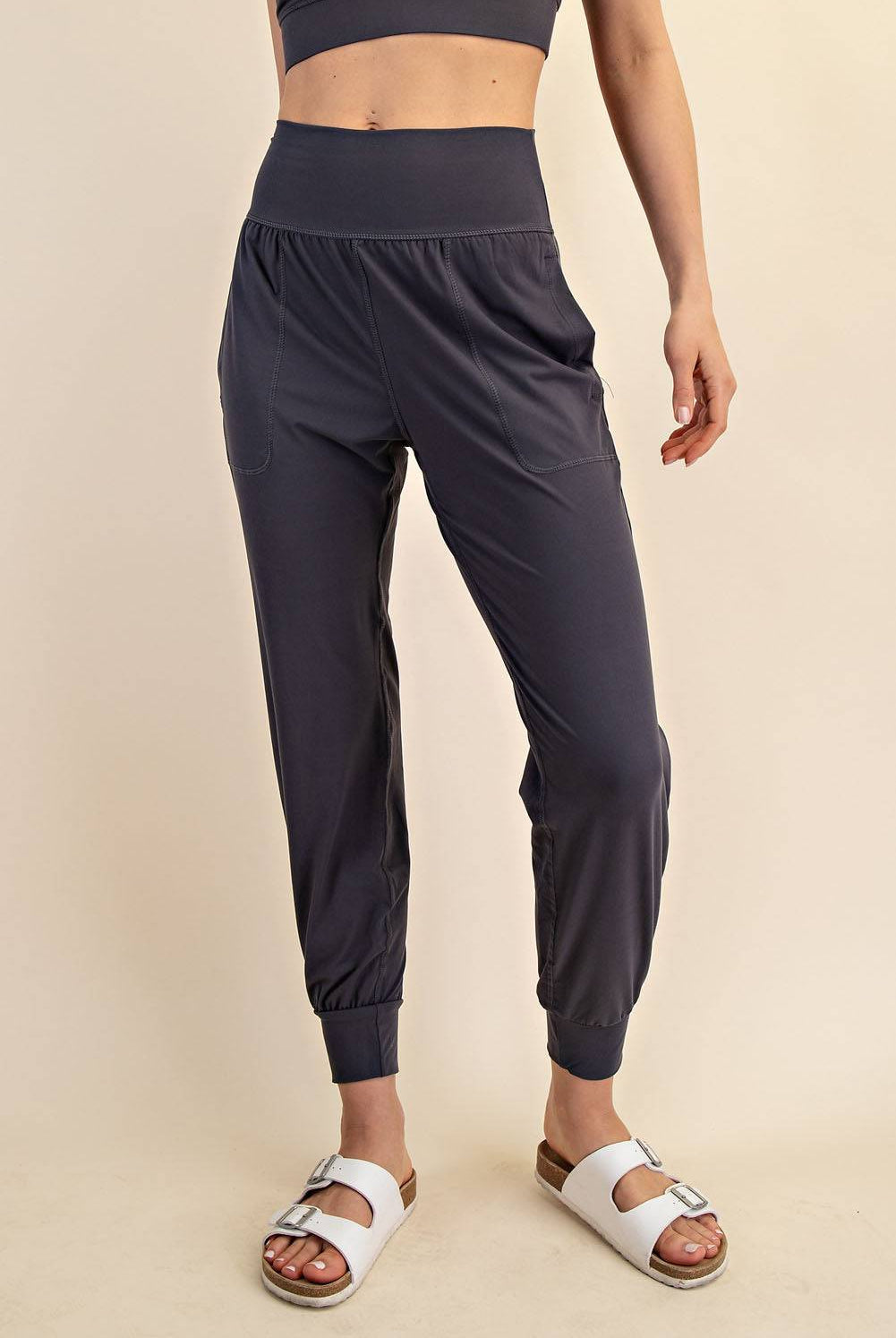 Basic Joggers With Pocket - Hype Up