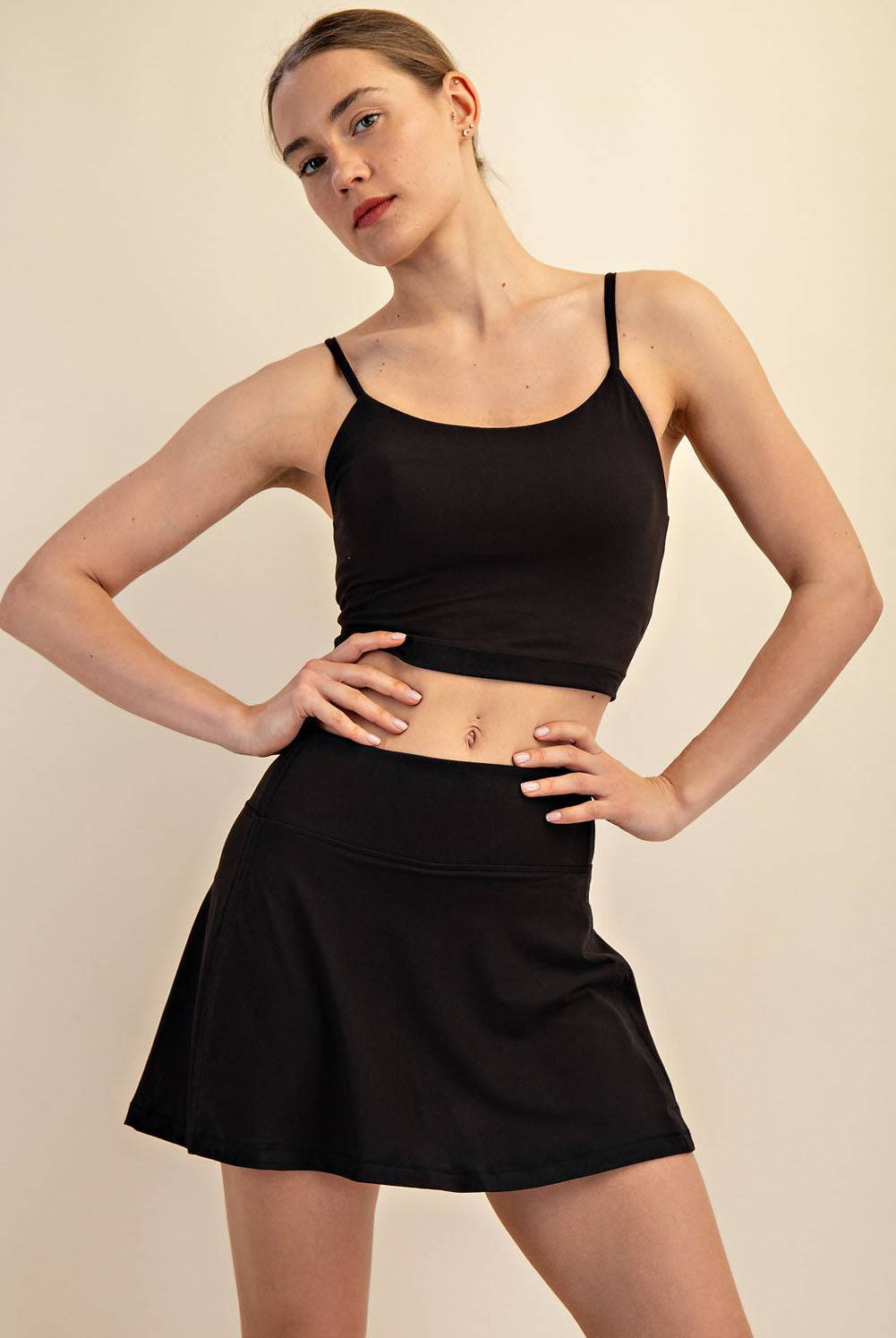 Back Pleat Skort - Hype Up