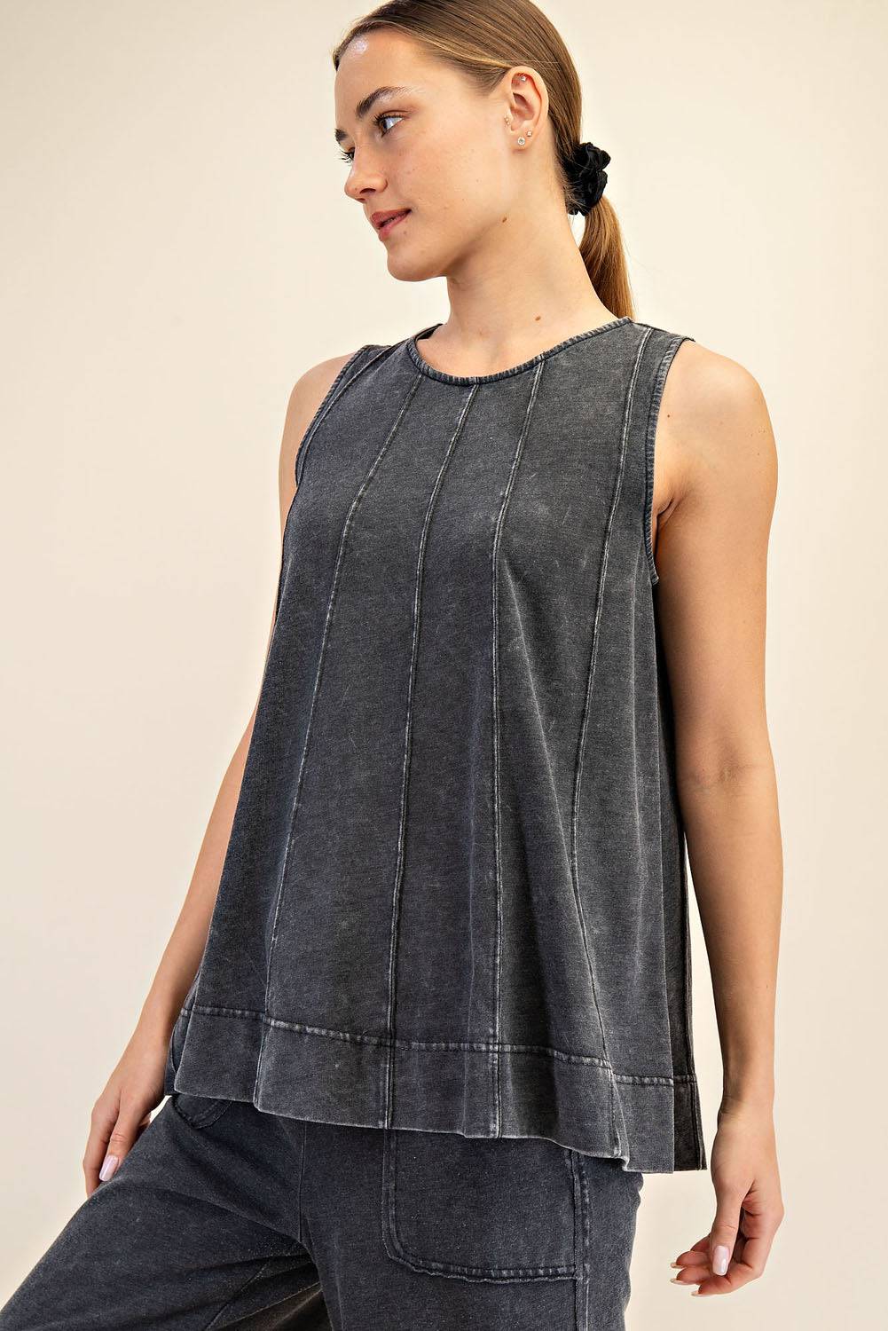 Cotton Poly Sleeveless Top - Hype Up