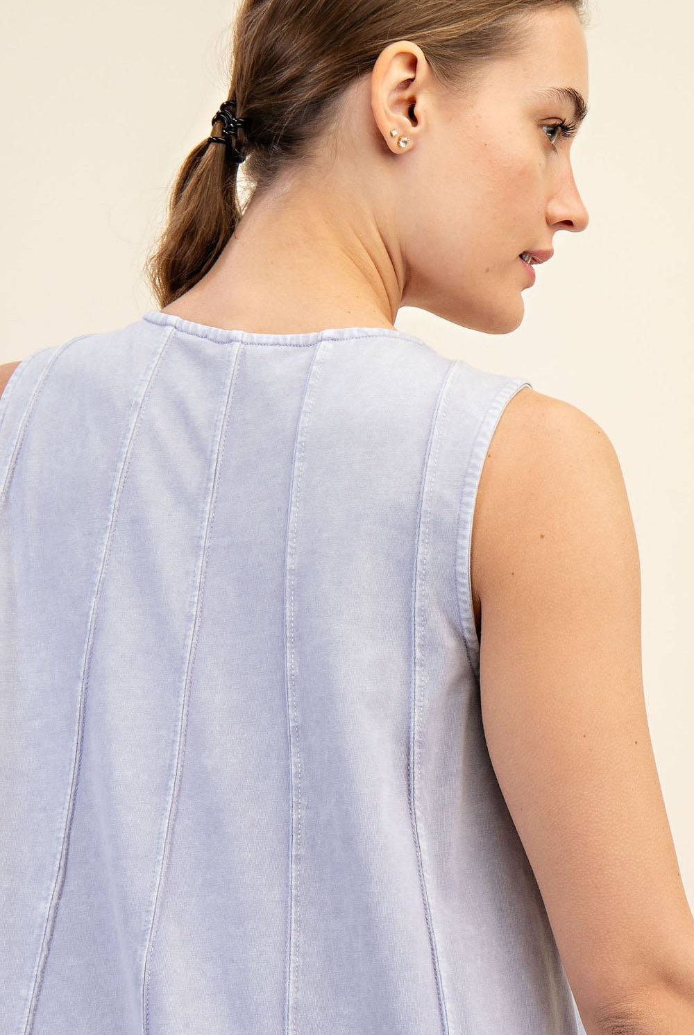 Cotton Poly Sleeveless Top - Hype Up