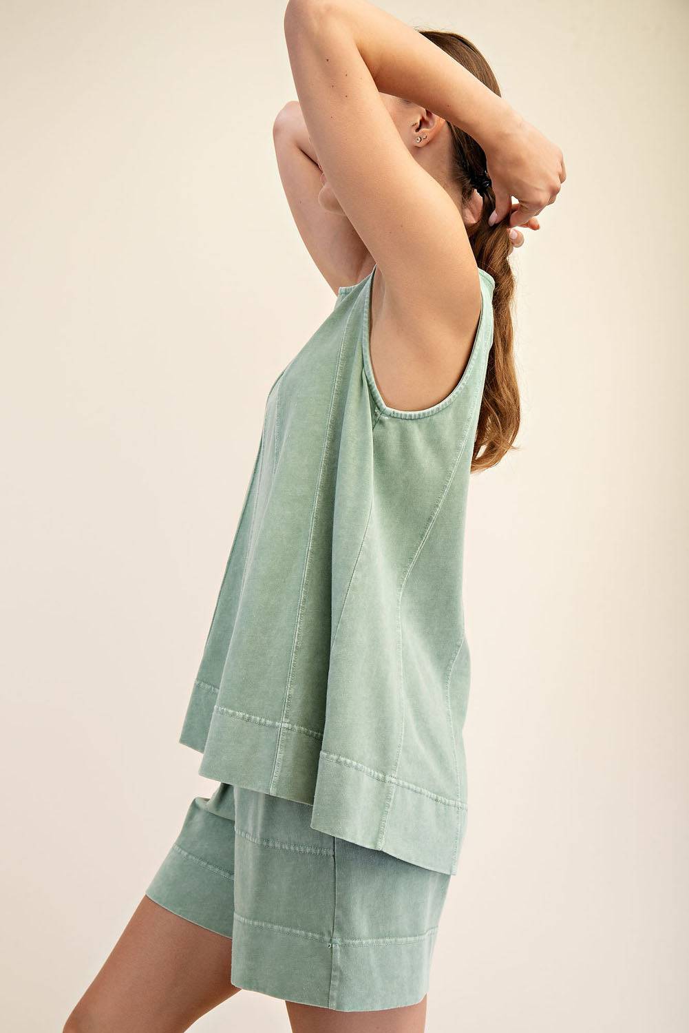 Cotton Poly Sleeveless Top - Hype Up