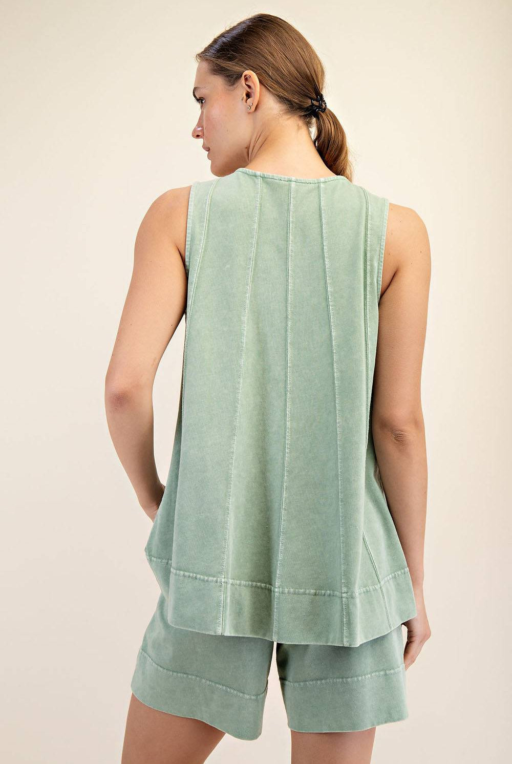 Cotton Poly Sleeveless Top - Hype Up