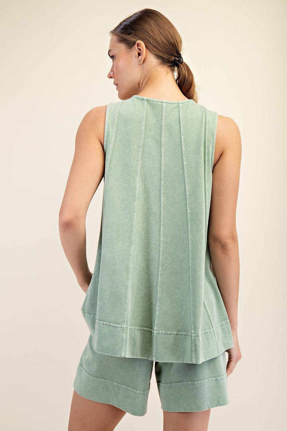 Cotton Poly Sleeveless Top - Hype Up