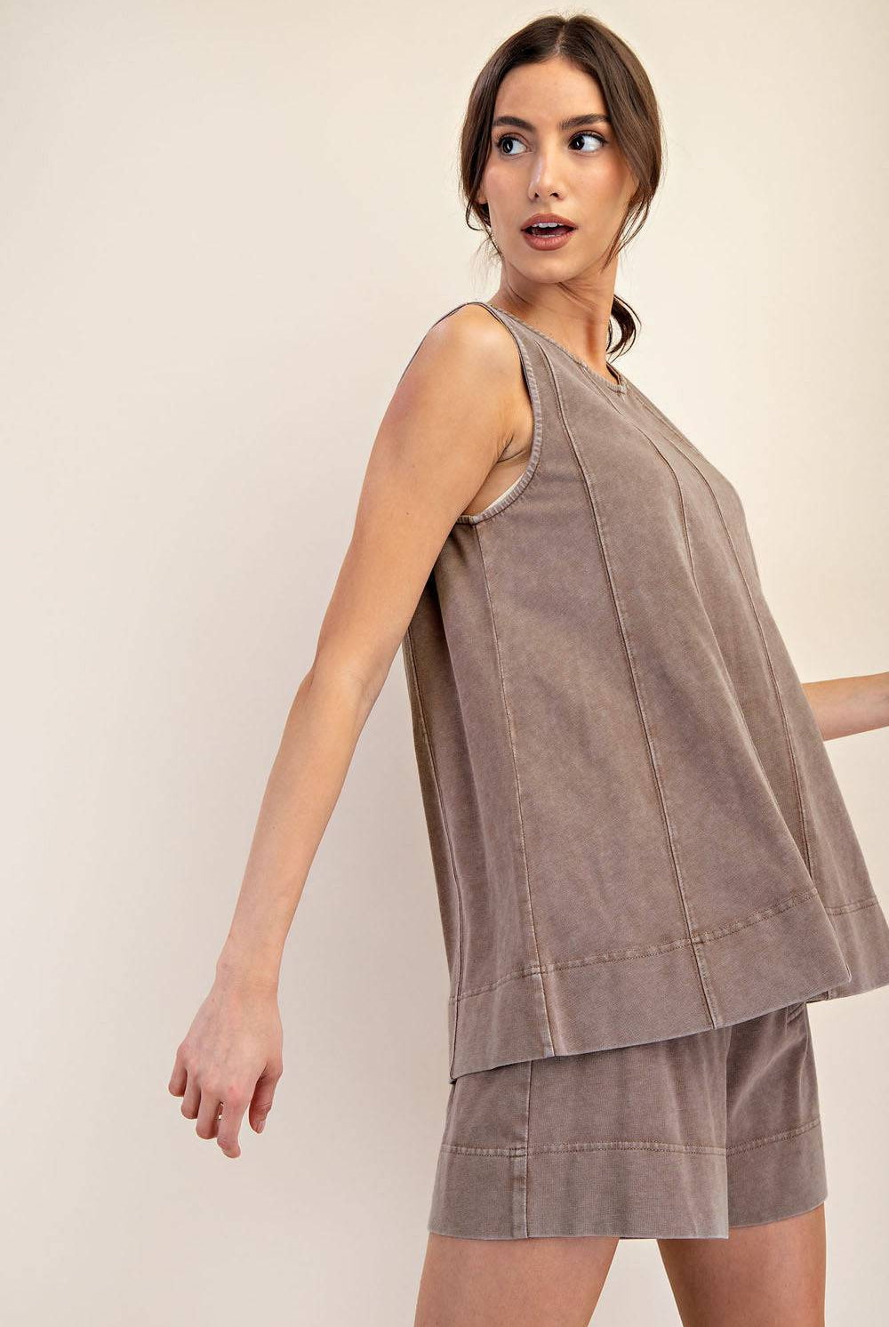 Cotton Poly Sleeveless Top - Hype Up