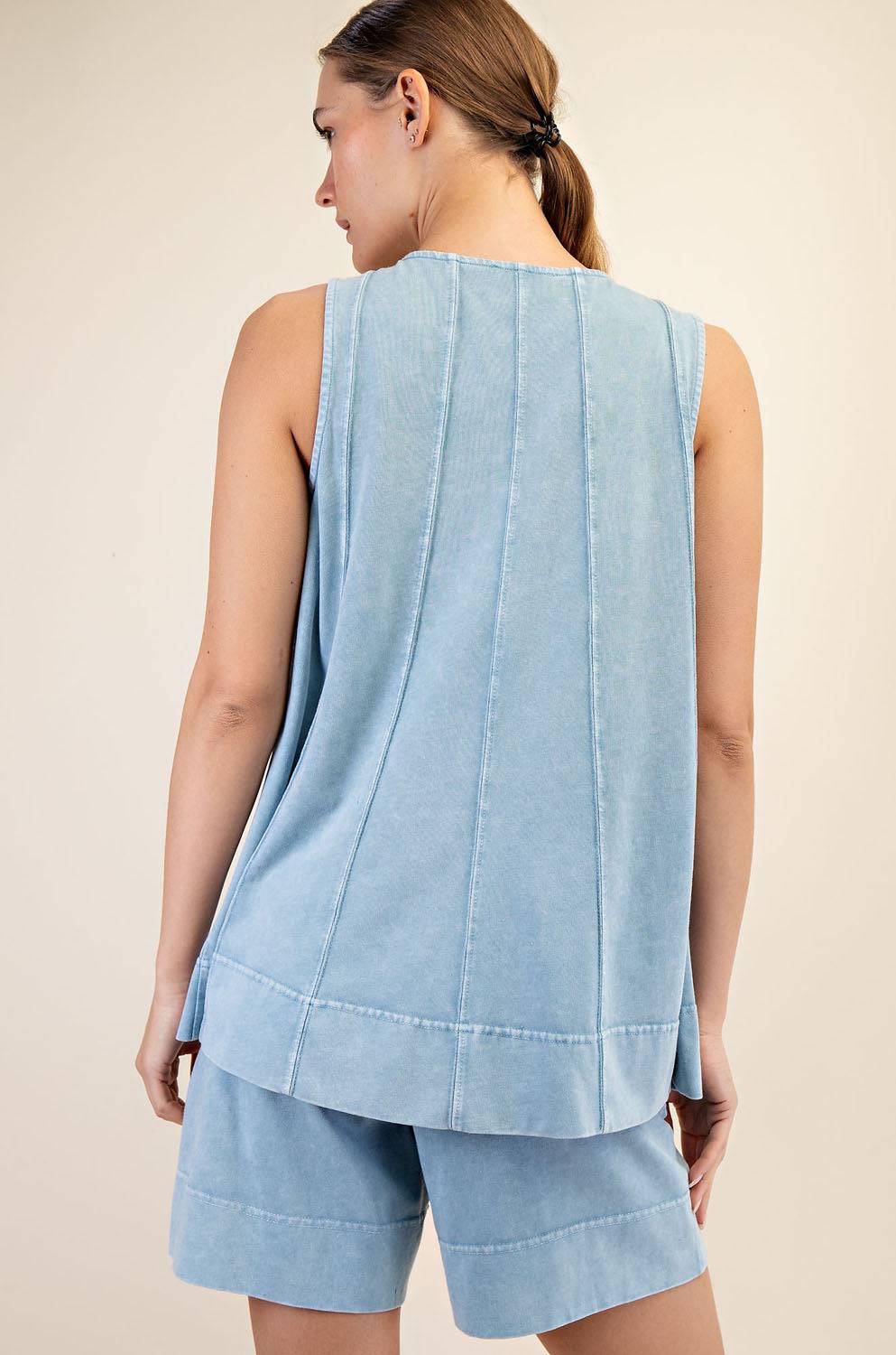Cotton Poly Sleeveless Top - Hype Up
