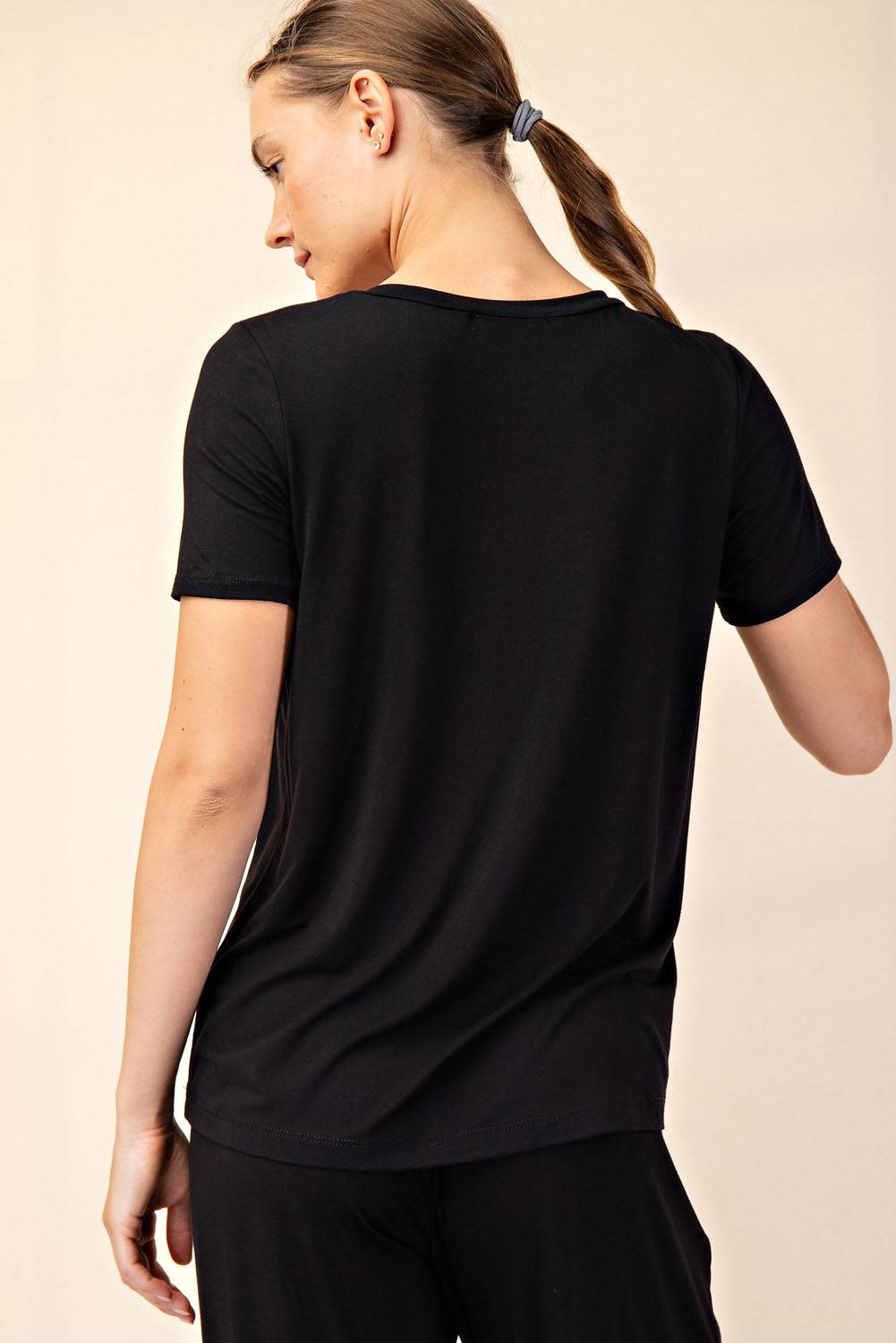 Viscose Modal Short Sleeve Top - Hype Up