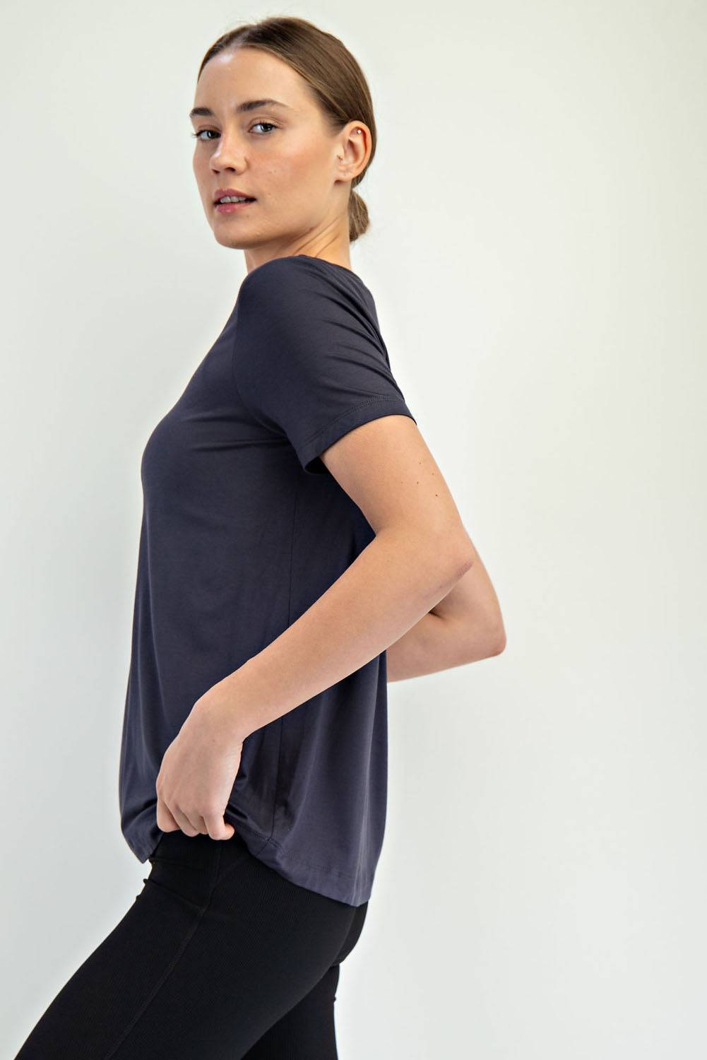 Viscose Modal Short Sleeve Top - Hype Up