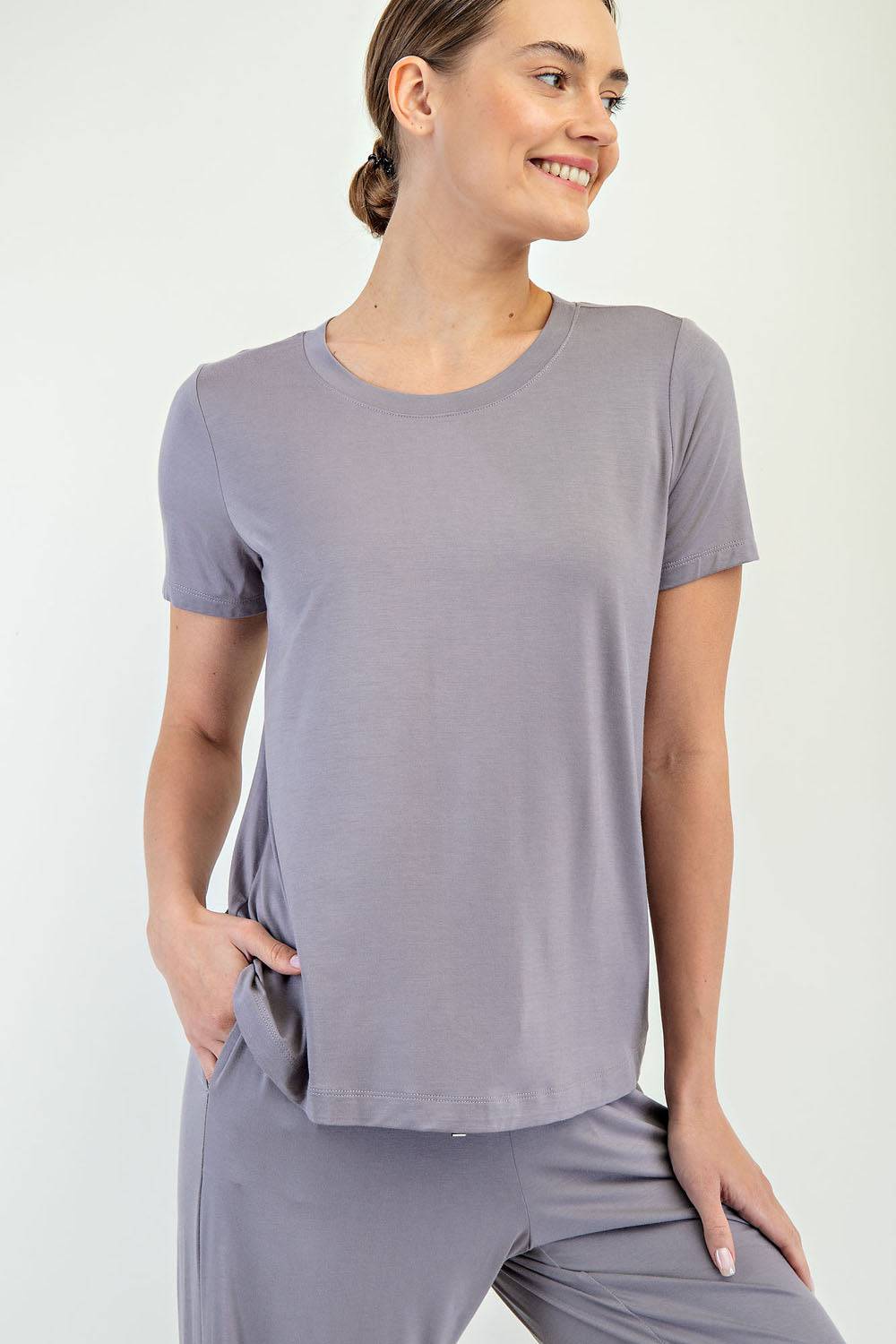 Viscose Modal Short Sleeve Top - Hype Up