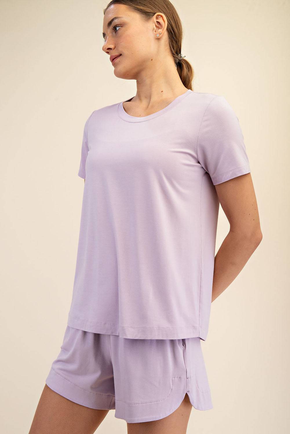 Viscose Modal Short Sleeve Top - Hype Up