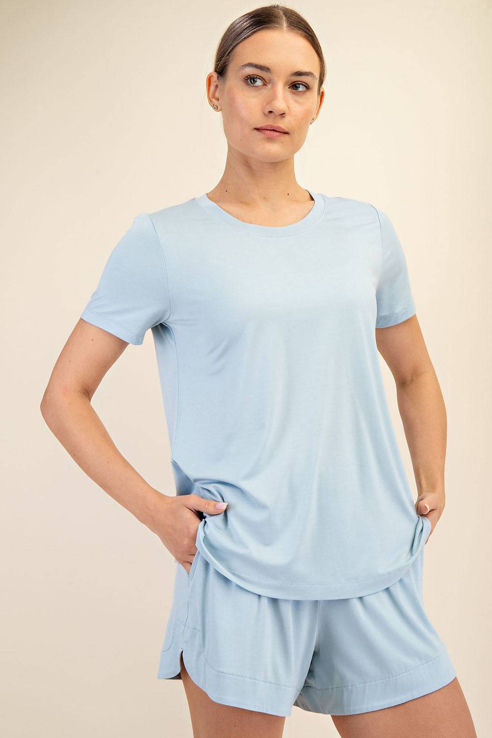 Viscose Modal Short Sleeve Top - Hype Up
