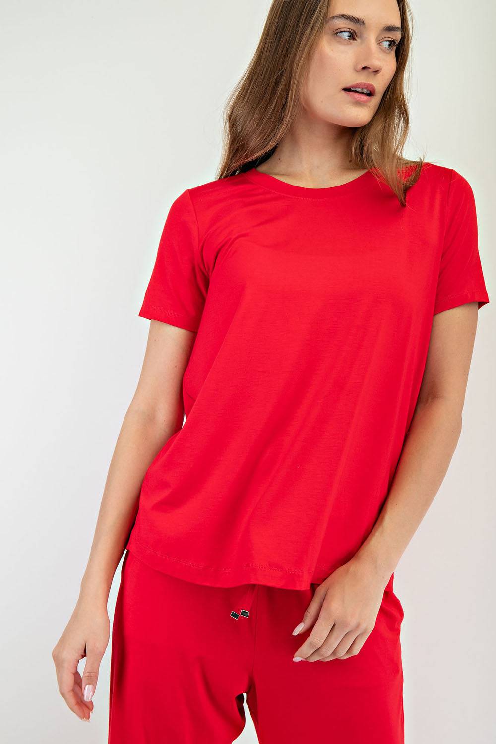 Viscose Modal Short Sleeve Top - Hype Up