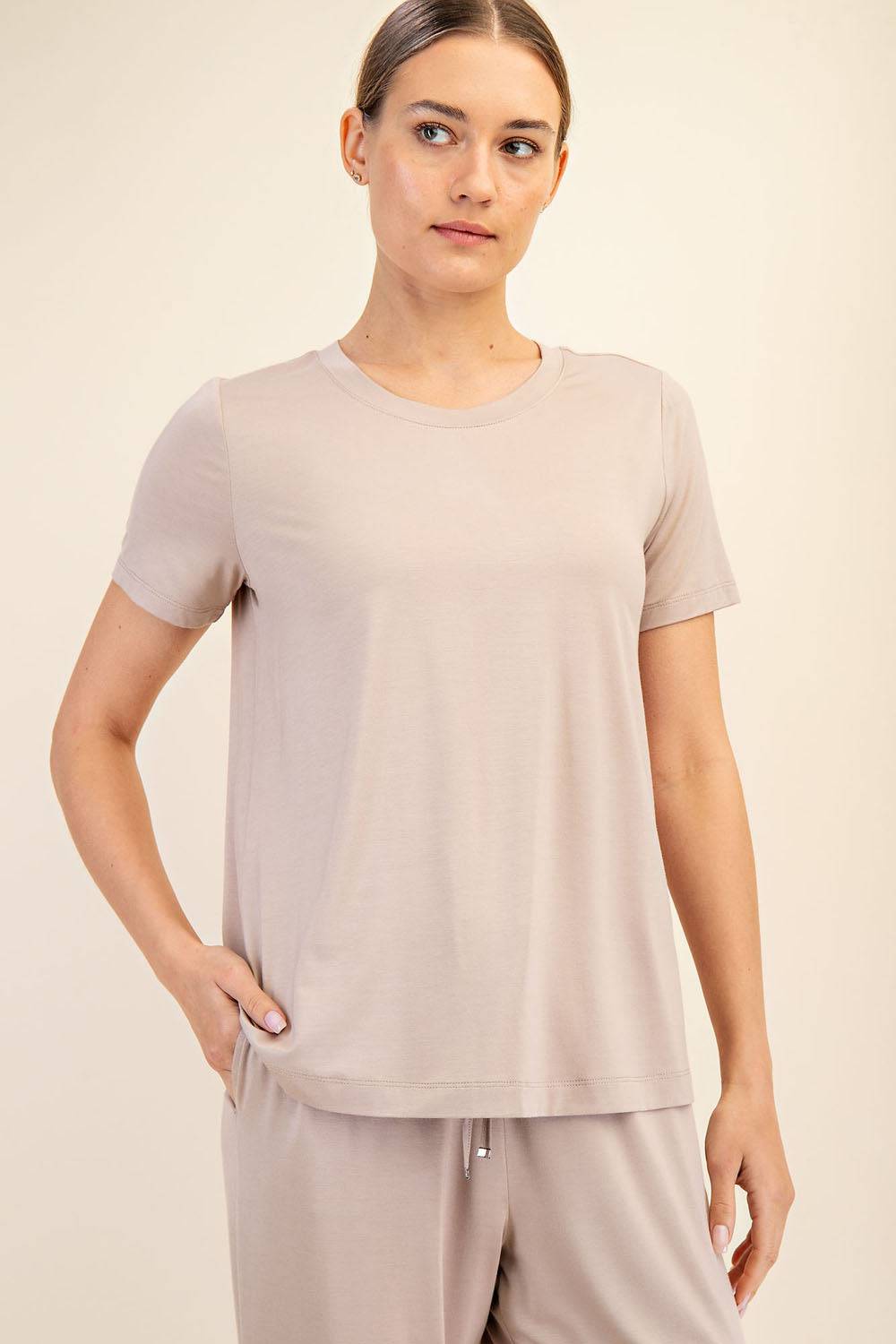 Viscose Modal Short Sleeve Top - Hype Up