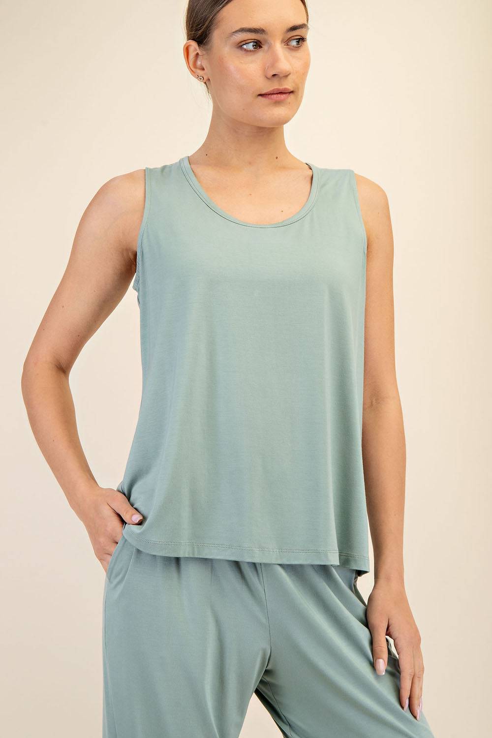 Viscose Modal Sleeveless Tank - Hype Up