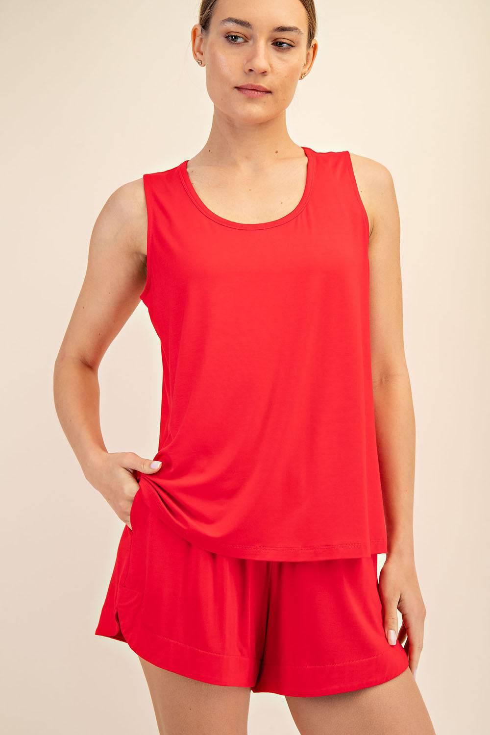 Viscose Modal Sleeveless Tank - Hype Up