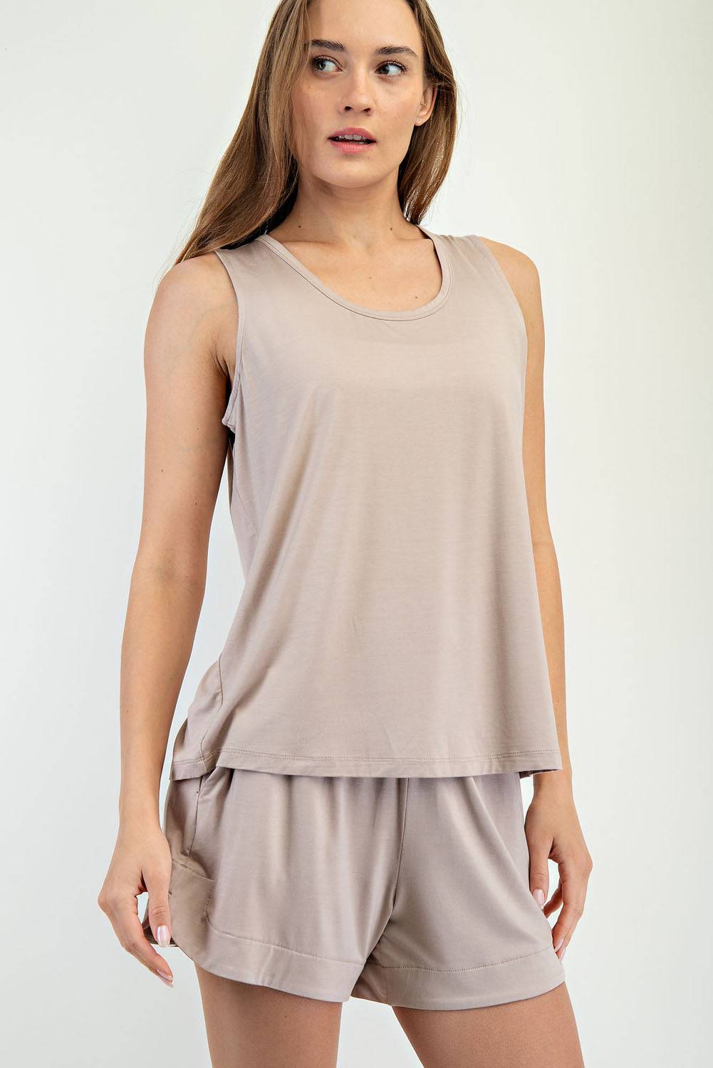 Viscose Modal Sleeveless Tank - Hype Up