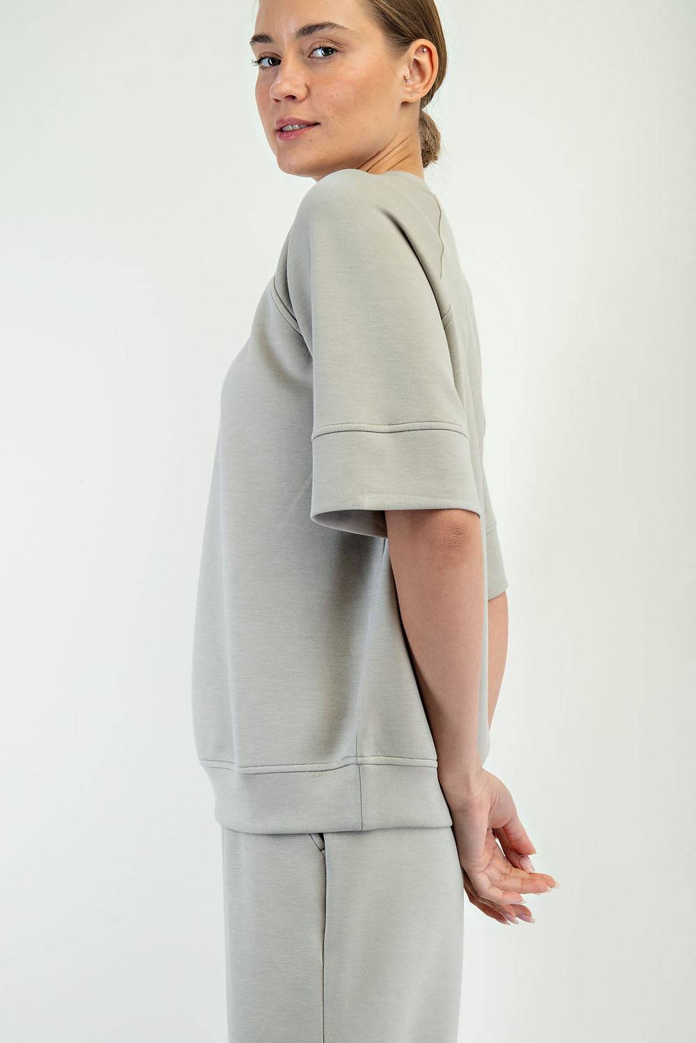 Modal Scuba Oversized Top - Hype Up