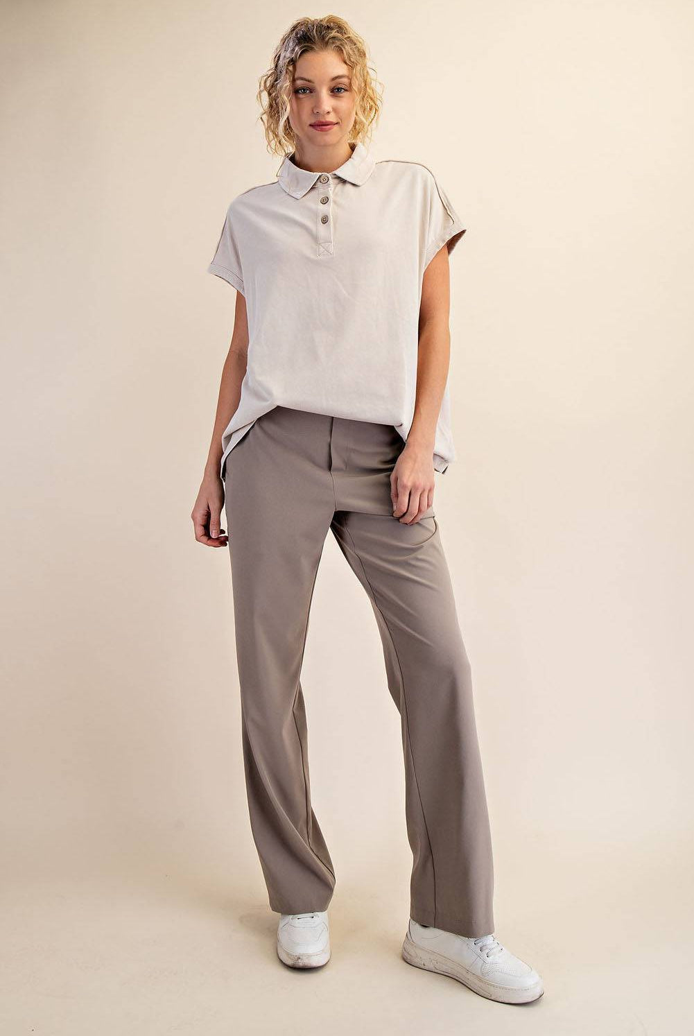 Cotton Poly Polo Top - Hype Up