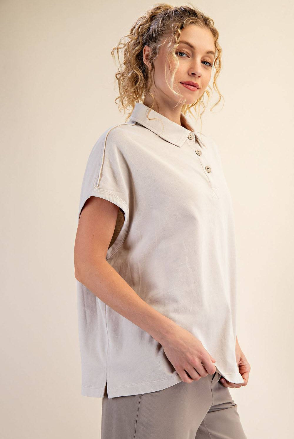 Cotton Poly Polo Top - Hype Up