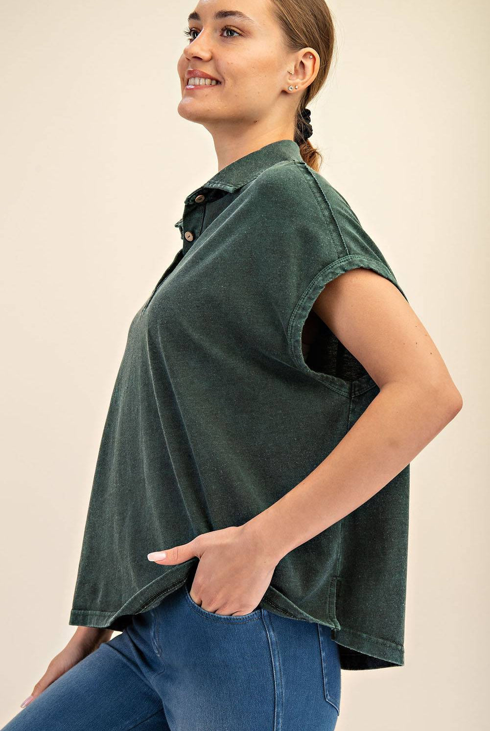 Cotton Poly Polo Top - Hype Up