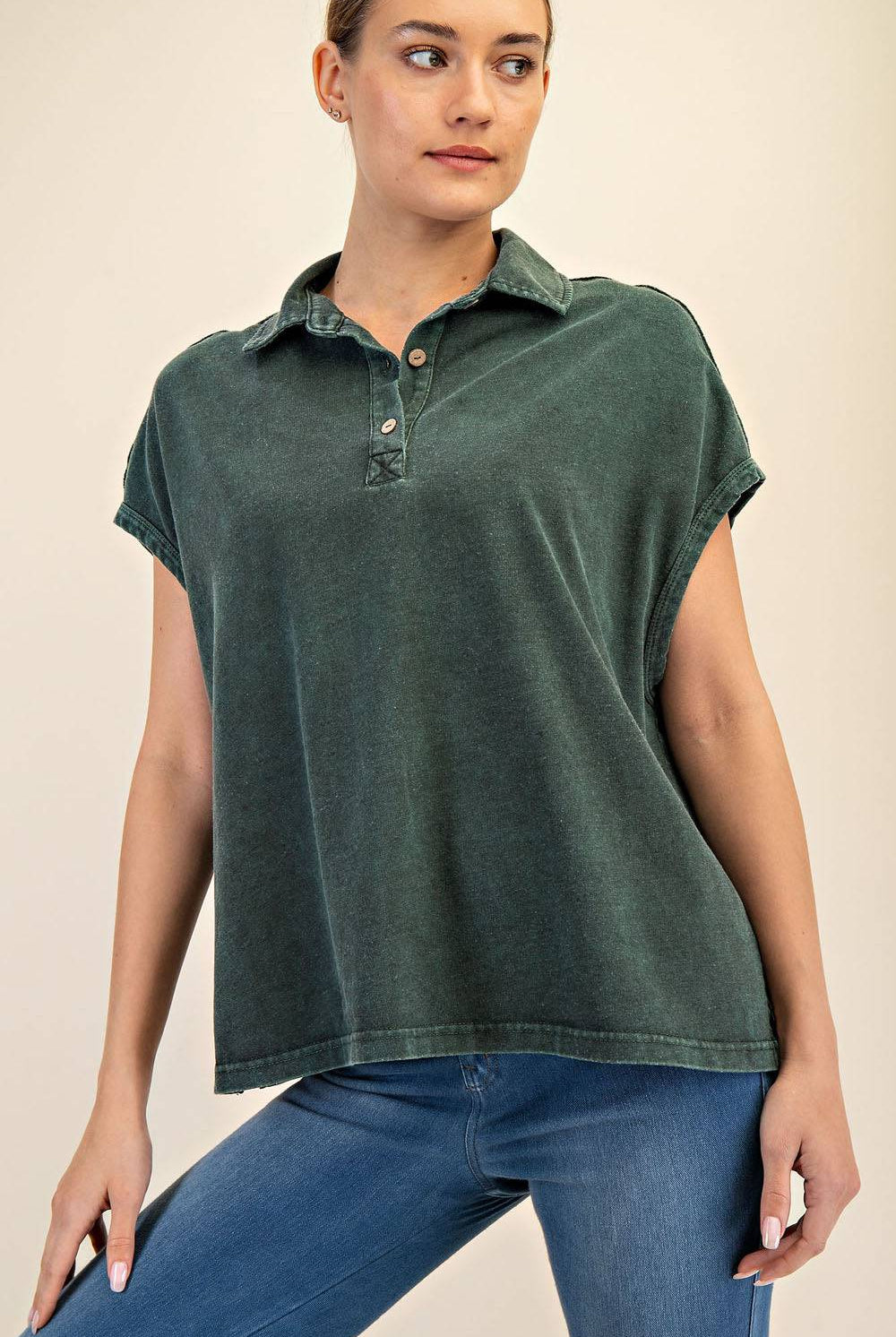 Cotton Poly Polo Top - Hype Up