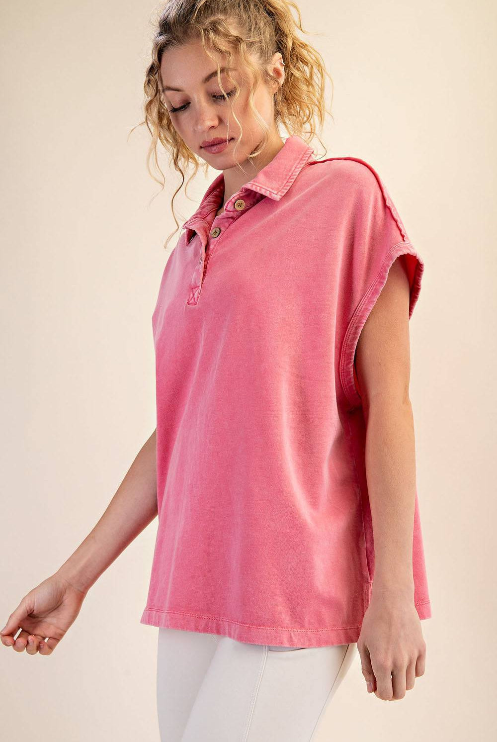 Cotton Poly Polo Top - Hype Up