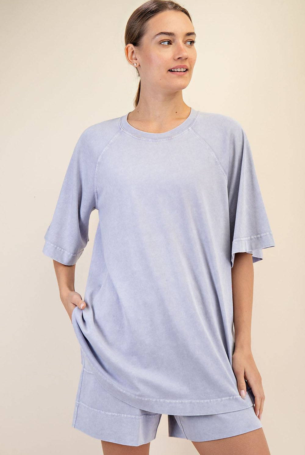 Cotton Poly Tunic Top - Hype Up