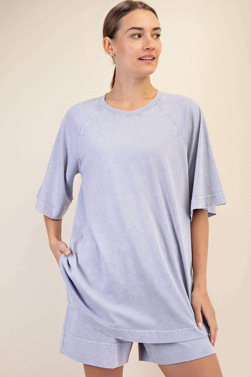 Cotton Poly Tunic Top - Hype Up