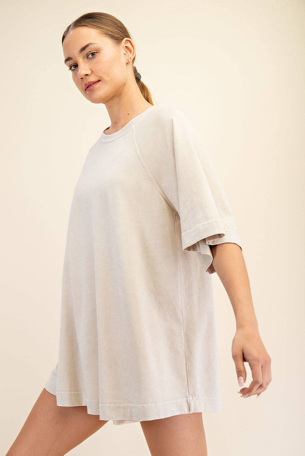 Cotton Poly Tunic Top - Hype Up