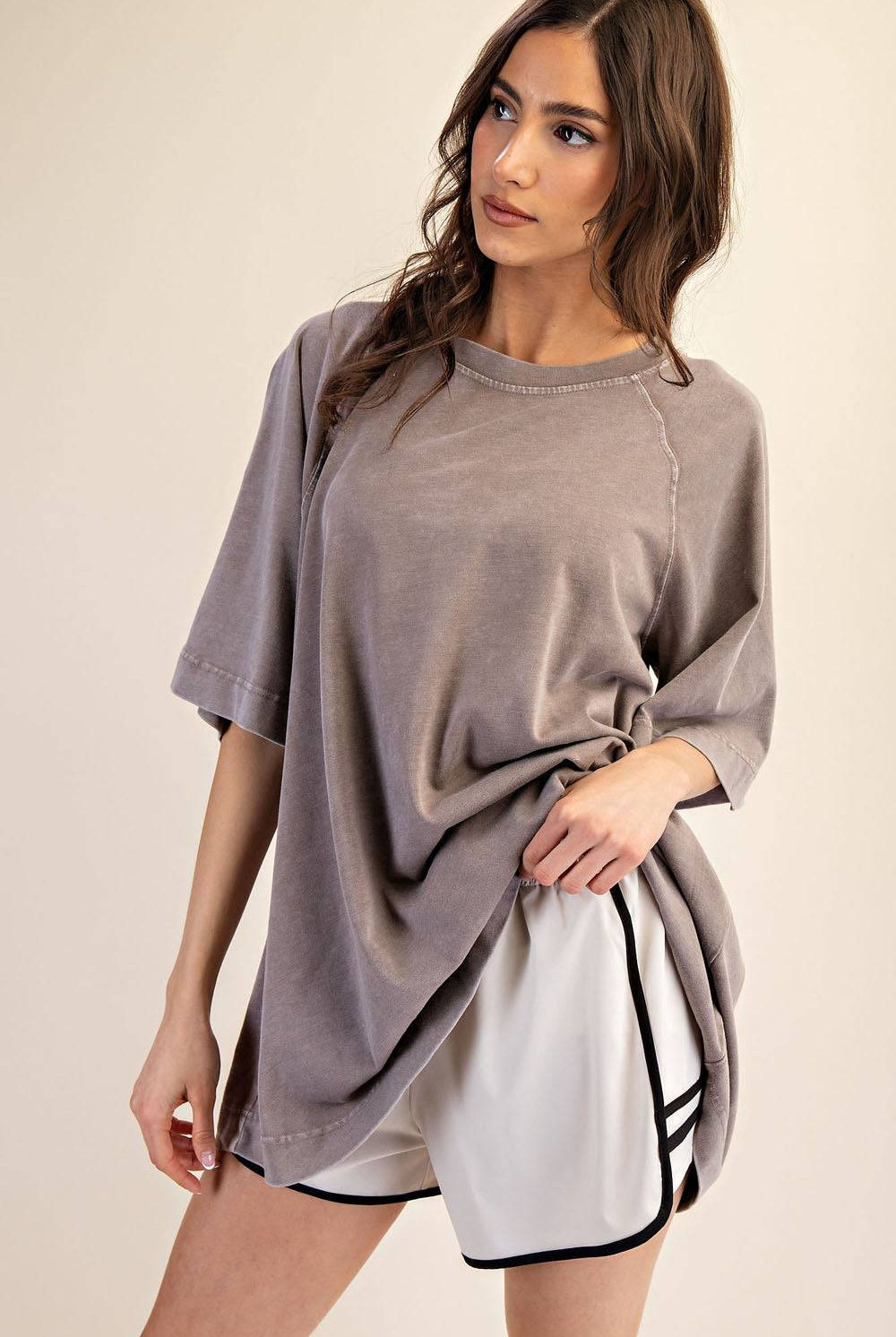 Cotton Poly Tunic Top - Hype Up