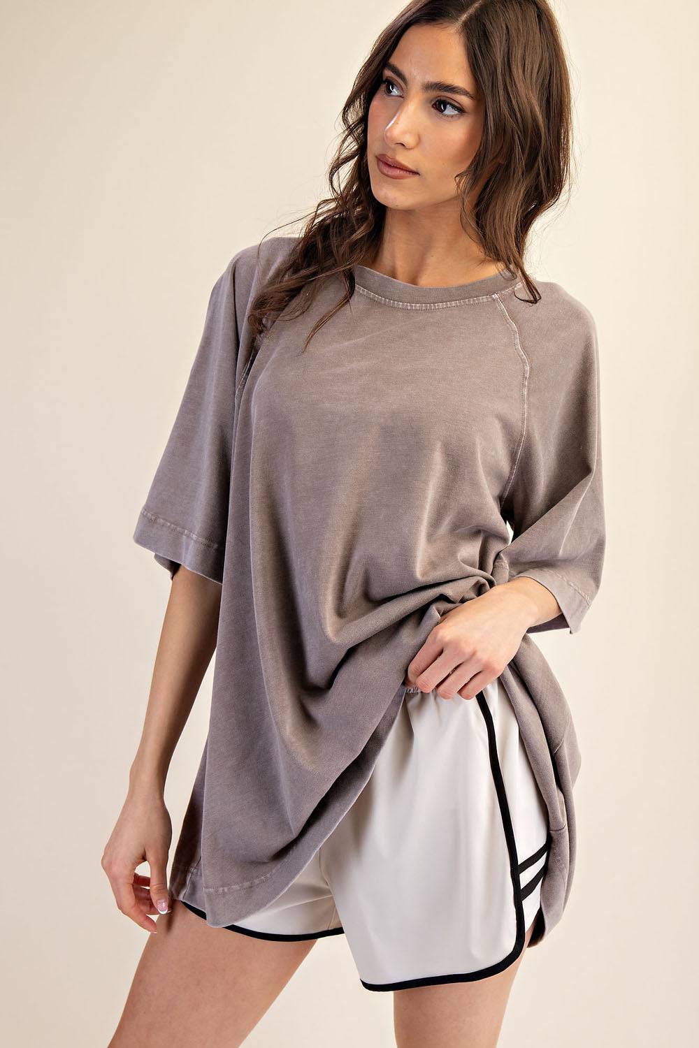 Cotton Poly Tunic Top - Hype Up