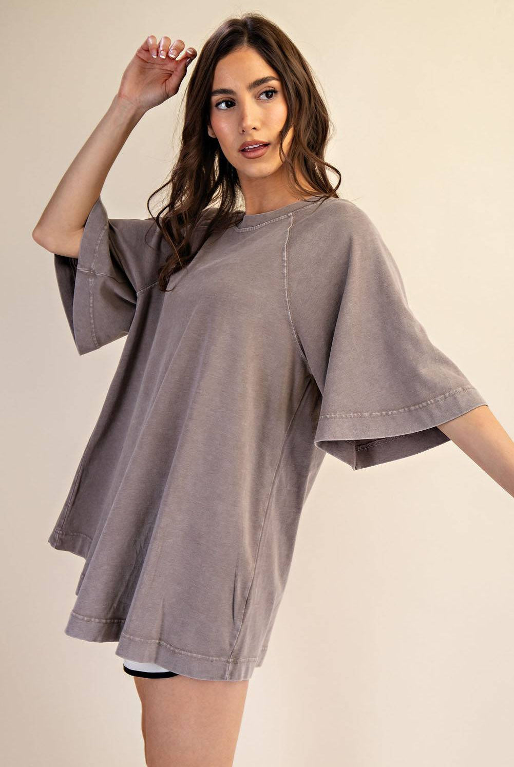Cotton Poly Tunic Top - Hype Up